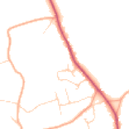 Daytime road noise heatmap for GU5 0AF