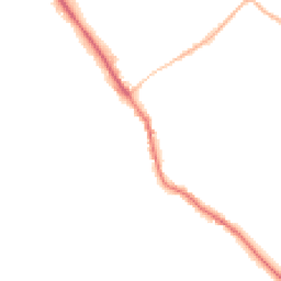 Night-time road noise heatmap for GU5 0AR