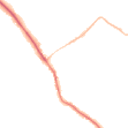 Night-time road noise heatmap for GU5 0BA