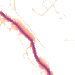Daytime road noise heatmap for GU5 0EG