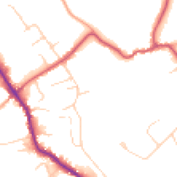 Daytime road noise heatmap for GU5 0EH