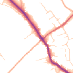 Daytime road noise heatmap for GU5 0ER