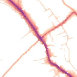 Daytime road noise heatmap for GU5 0ES