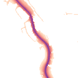 Daytime road noise heatmap for GU5 0EU