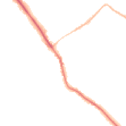 Night-time road noise heatmap for GU5 0HF
