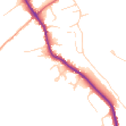 Daytime road noise heatmap for GU5 0HR
