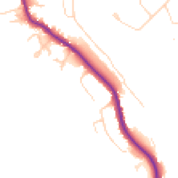 Daytime road noise heatmap for GU5 0HZ