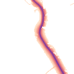 Daytime road noise heatmap for GU5 0LA