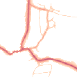 Daytime road noise heatmap for GU5 0RU