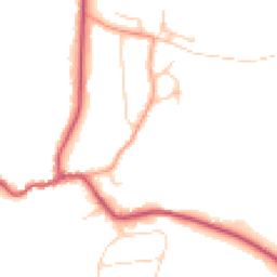 Daytime road noise heatmap for GU5 0RY