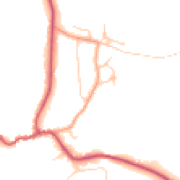 Daytime road noise heatmap for GU5 0RZ