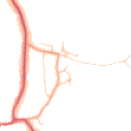 Daytime road noise heatmap for GU5 0SB