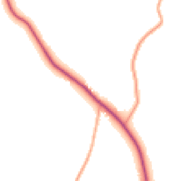 Daytime road noise heatmap for GU5 0TA