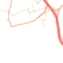 Daytime road noise heatmap for GU5 0TF