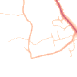 Daytime road noise heatmap for GU5 0TJ