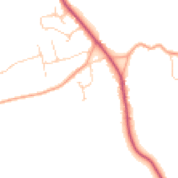 Daytime road noise heatmap for GU5 0UF