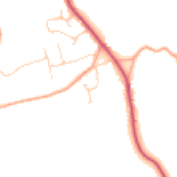 Daytime road noise heatmap for GU5 0UG