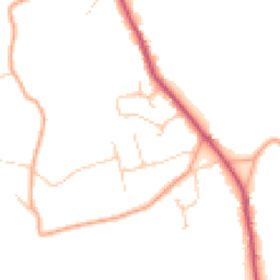 Daytime road noise heatmap for GU5 0UR