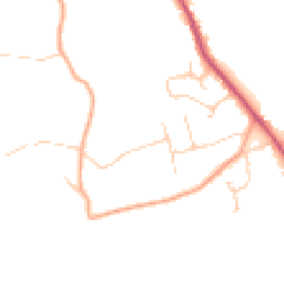 Daytime road noise heatmap for GU5 0UY
