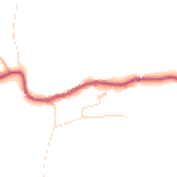 Daytime road noise heatmap for GU5 9AE