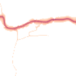 Daytime road noise heatmap for GU5 9AW