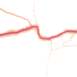 Daytime road noise heatmap for GU5 9AY