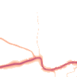 Daytime road noise heatmap for GU5 9BD