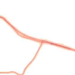 Night-time road noise heatmap for GU5 9BW