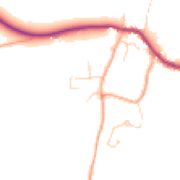 Daytime road noise heatmap for GU5 9BX