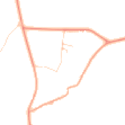 Daytime road noise heatmap for GU5 9DD