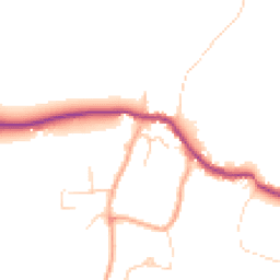 Daytime road noise heatmap for GU5 9DS