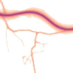 Daytime road noise heatmap for GU5 9HF