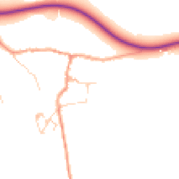 Daytime road noise heatmap for GU5 9HJ