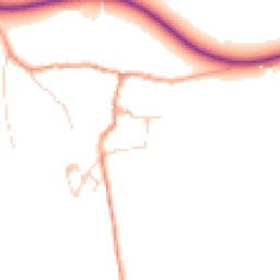 Daytime road noise heatmap for GU5 9HL