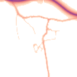 Daytime road noise heatmap for GU5 9HR