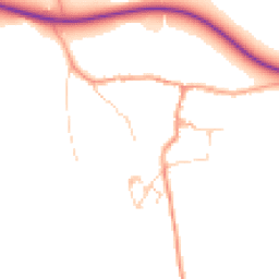 Daytime road noise heatmap for GU5 9HY