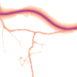 Daytime road noise heatmap for GU5 9JU