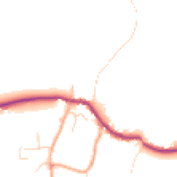 Daytime road noise heatmap for GU5 9LH
