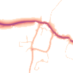 Daytime road noise heatmap for GU5 9LY