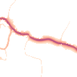 Daytime road noise heatmap for GU5 9NY
