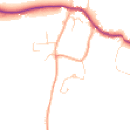 Daytime road noise heatmap for GU5 9QD