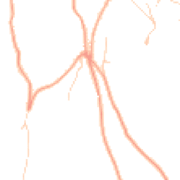 Daytime road noise heatmap for GU5 9RP