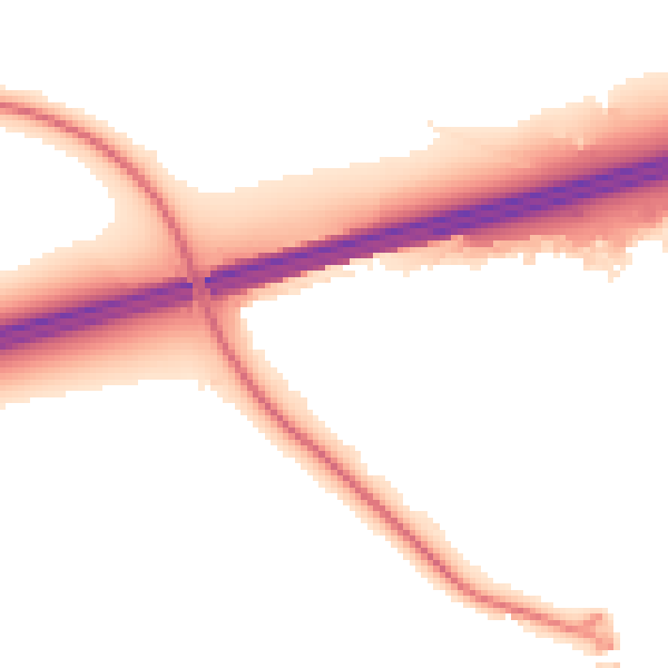 Night-time road noise heatmap for GU51 1AJ