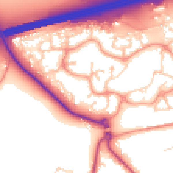 Daytime road noise heatmap for GU51 1BG