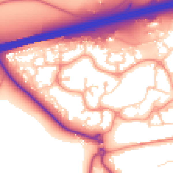 Daytime road noise heatmap for GU51 1BJ