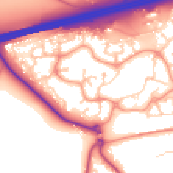 Daytime road noise heatmap for GU51 1BL
