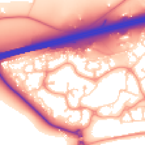 Daytime road noise heatmap for GU51 1BP