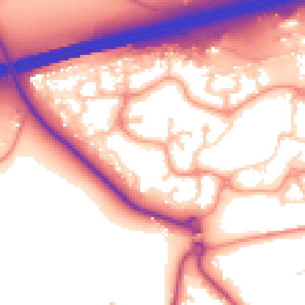 Daytime road noise heatmap for GU51 1BQ