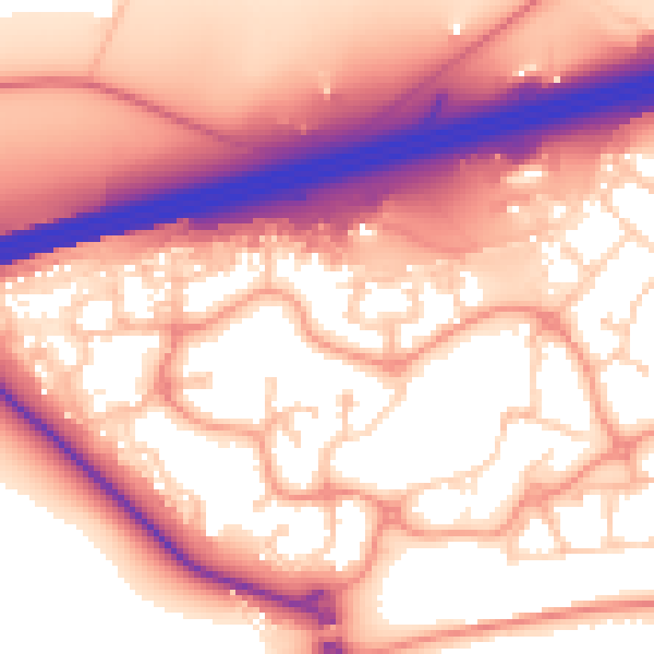 Daytime road noise heatmap for GU51 1DG