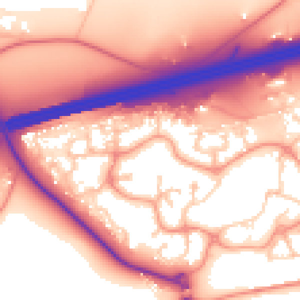 Daytime road noise heatmap for GU51 1DH